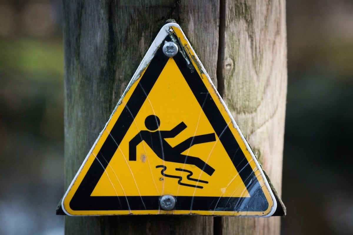 the fallen hiker a cautionary tale Henry Brydon, sign, safety