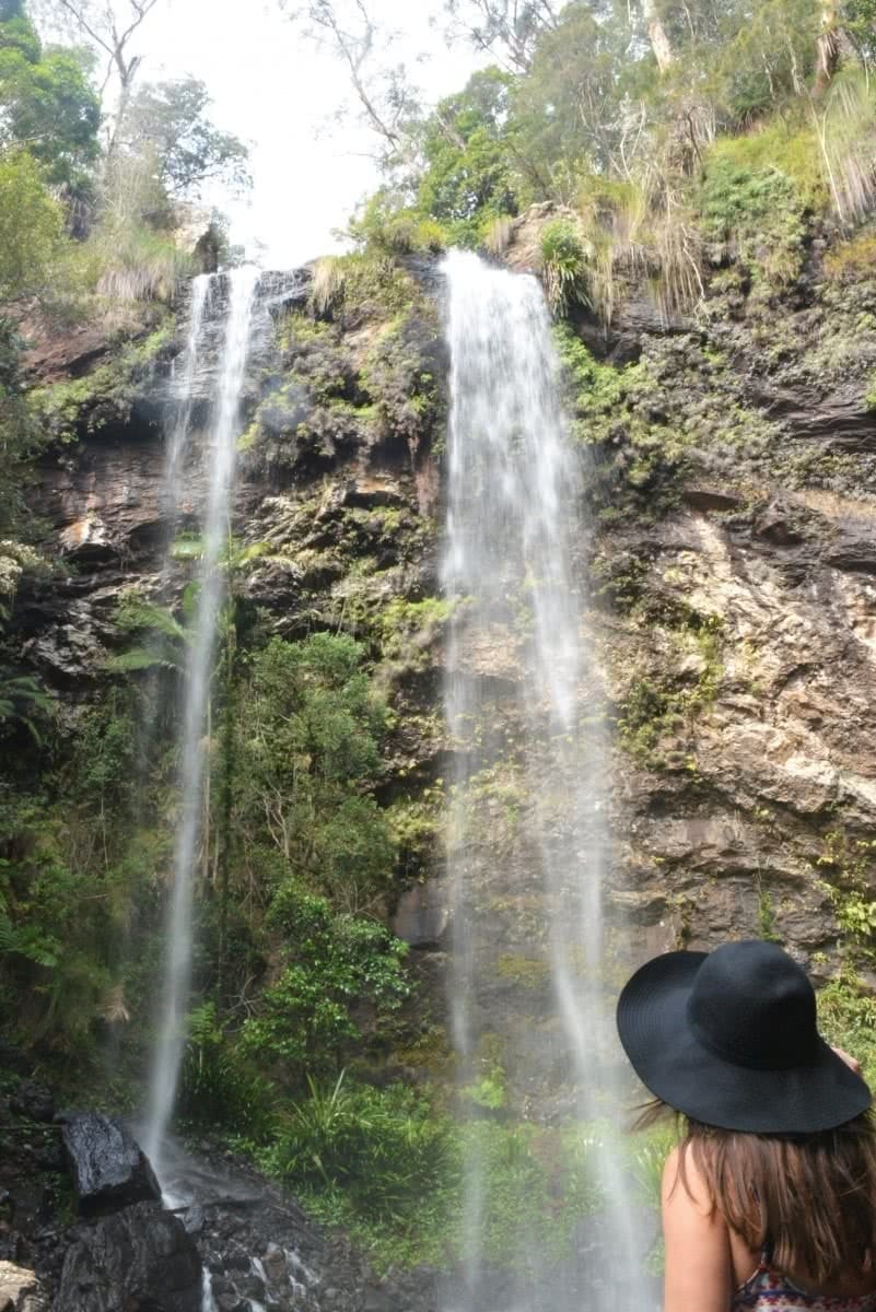 Lisa Owen Springbrook National Park waterfalls qld queensland Twin Falls