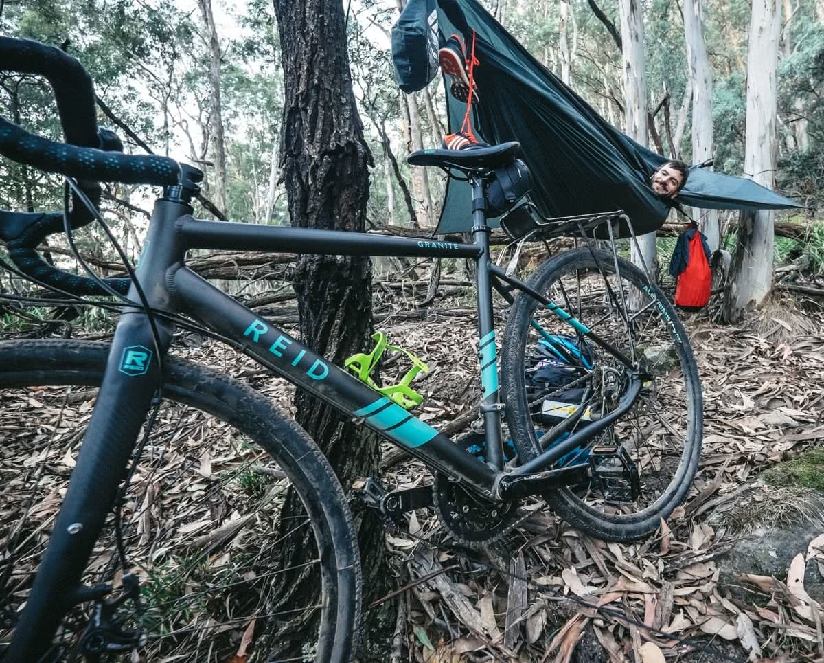 Glow Worm Tunnels Wollemi National Park NSW Reid Granite Review Henry Brydon, bike, hammock, man, face