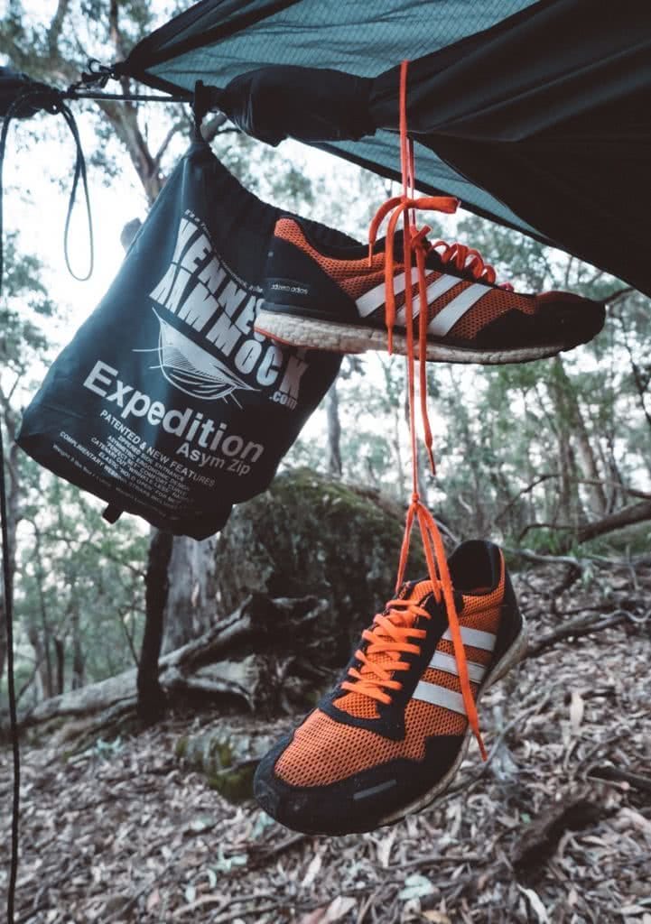 Essential Gear for Bikepacking Adventures, Henry Brydon, shoes, expedition hammock, bush
