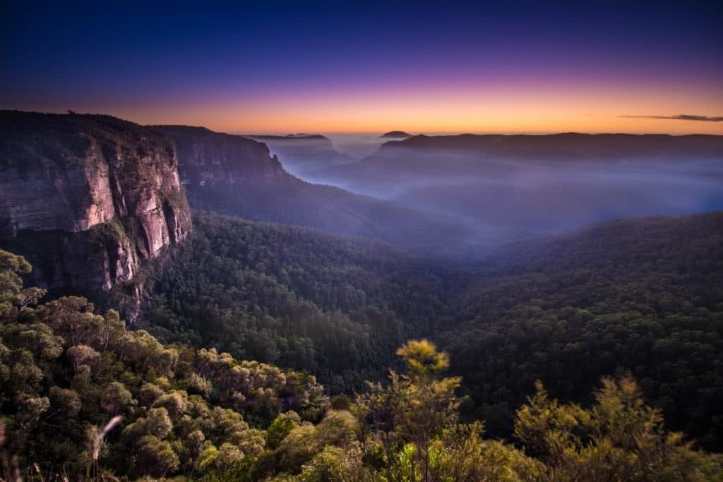 Rachel Dimond Govett's Leap Blue Mountains NSW sunrise
