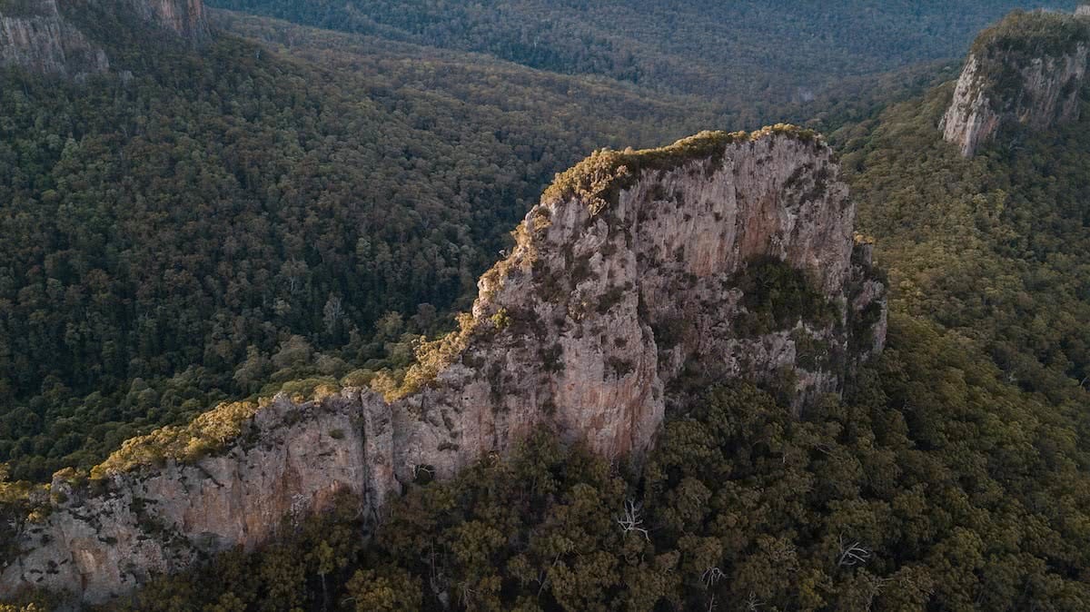 funnel with drone, dan parkes, bushies untamed, main range national park, queensland, australia, bush