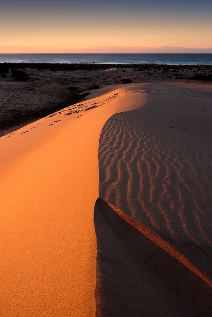 Sand Dunes & Stars At Hungry Gate (NSW), Liam Hardy, Hat-Head, shadows, windswept, pattern, sunlight