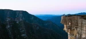 Kanangra Boyd, Kanagra Walls, Pat Suraseang, sunset, cliff, people, mountains