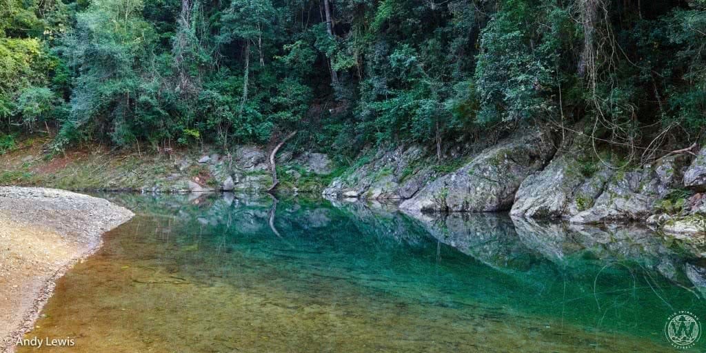 10 wild swimming adventures near brisbane qld rachel lewis andy lewis booloumba creek, creek, pool, trees, swimming hole, waterhole, turquoise water
