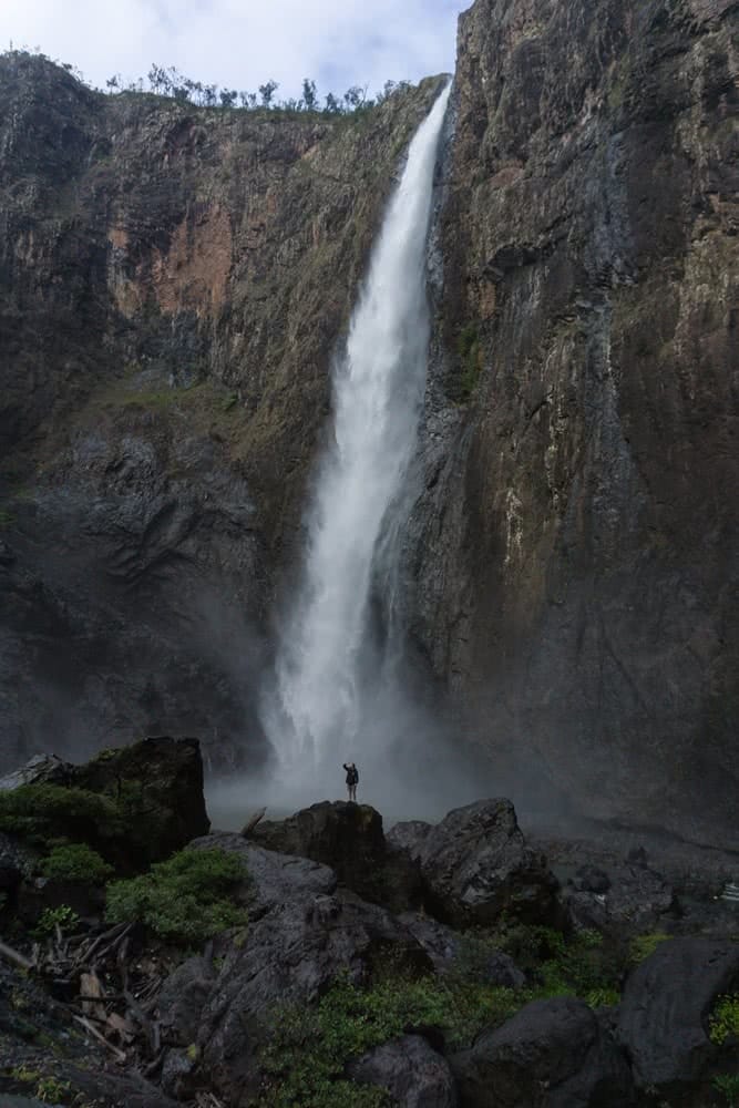 Better Than Body Pump // Wallaman Falls (QLD), Scott Pass, tiny, feeling small, person, waterfall, humbled