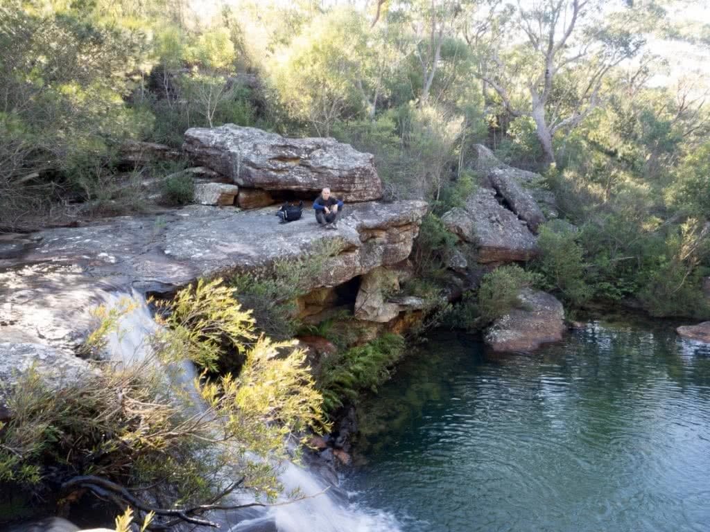 Off Track in the Royal National Park (NSW) James Stuart waterfall rock pool