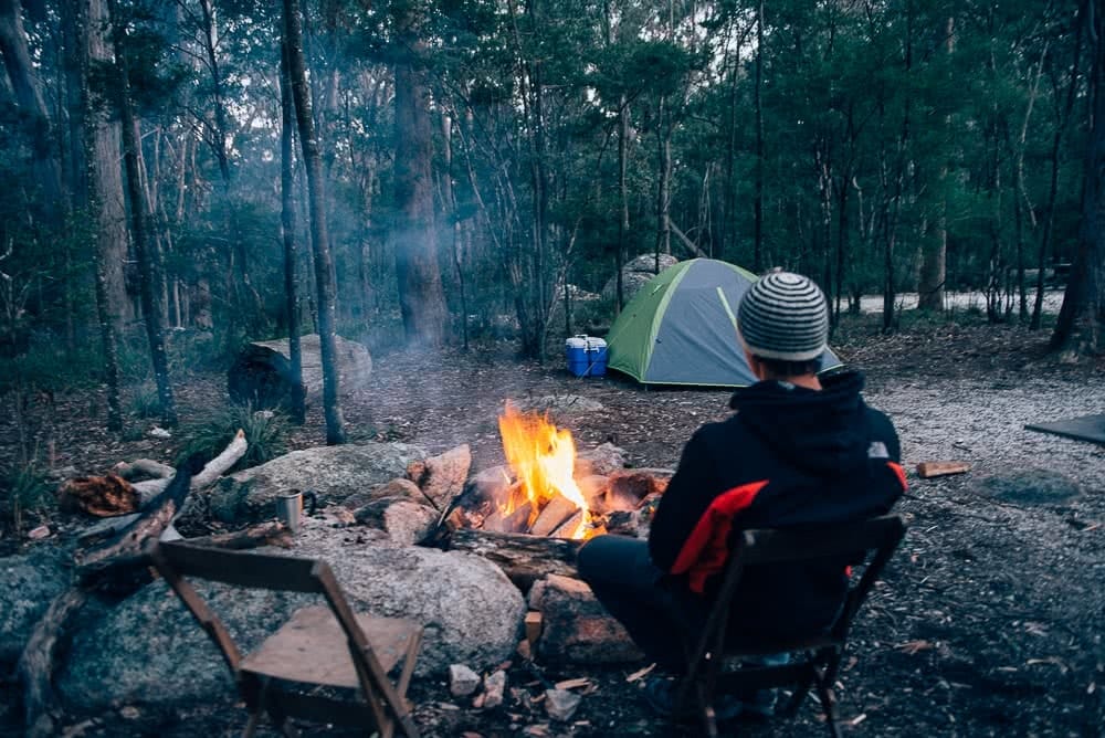 Go West! // Bald Rock and Girraween (NSW) Yasmin Maher campsite fire