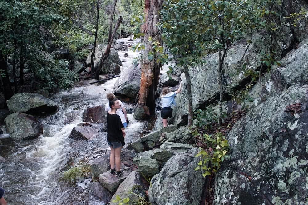 A Rainy Forest Walk // Robin Falls (NT) jack hunt robin falls northern territory three people, rocks, boulders, hiking