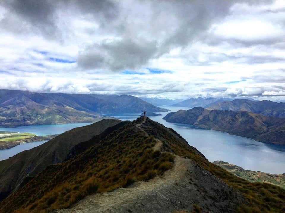 Tiffany Hulm roy's peak new zealand mountains hiking