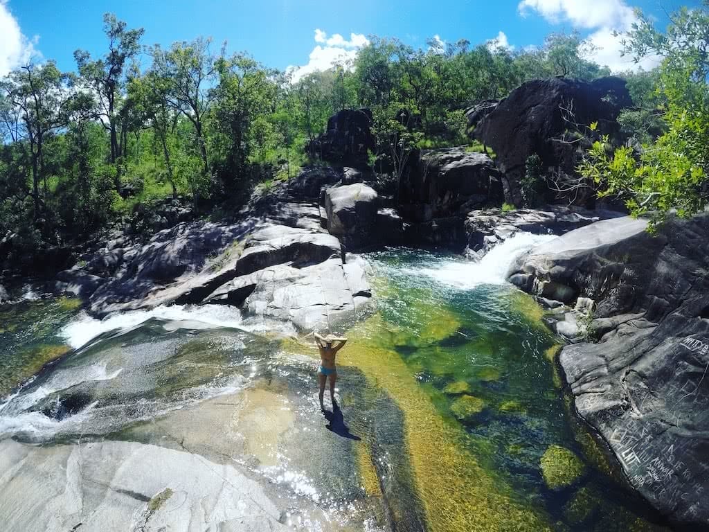 Waterfalls and Rockslides // Big Crystal Creek (QLD) Tiffany Hulm waterhole