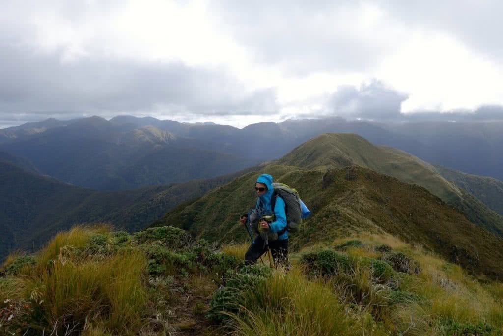 Ridgeline walking in the Tararua Ranges LAURA WATERS new zealand