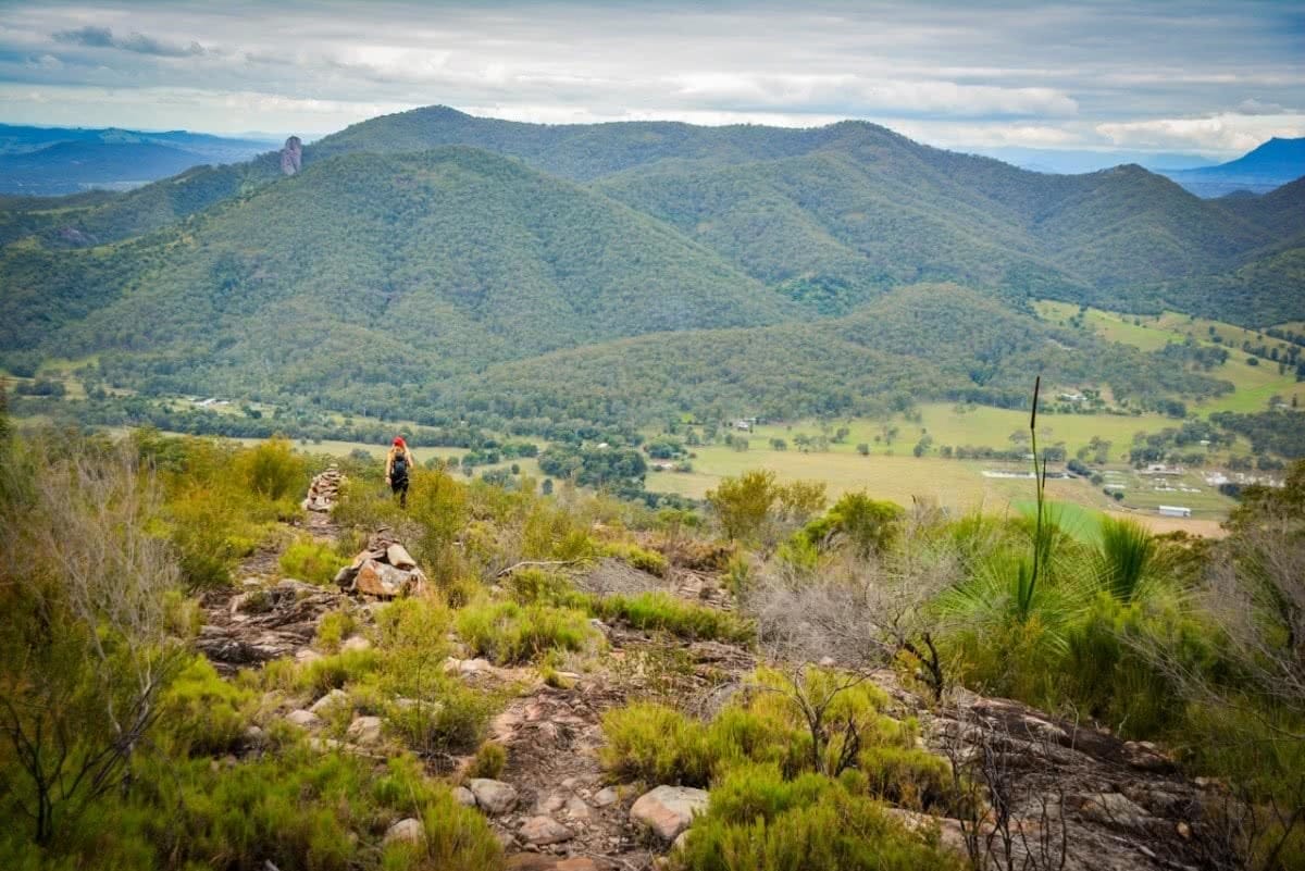 Lisa Owen, Mt Greville, Moogerah Peaks National Park, Queensland, South-East Ridge, descent,