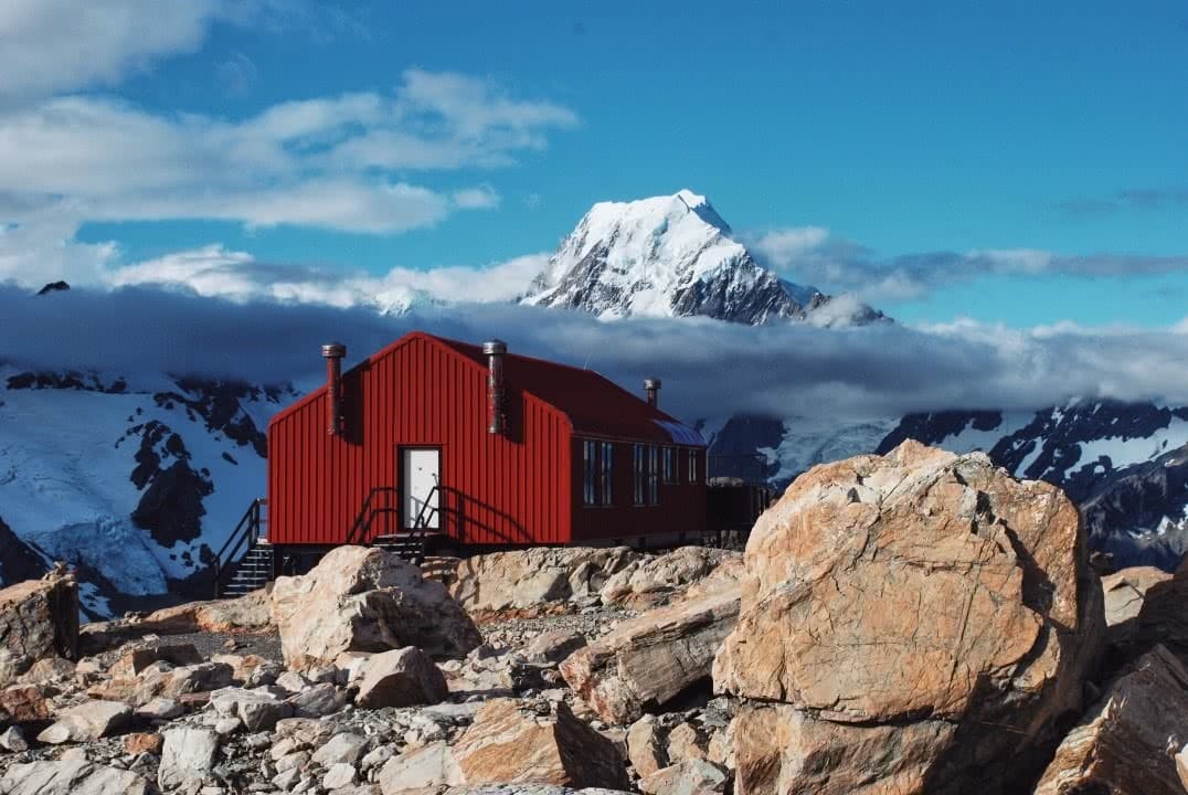 A Mighty View From Mueller Hut (NZ) Mike Pidgeon mountain hut, mueller hut