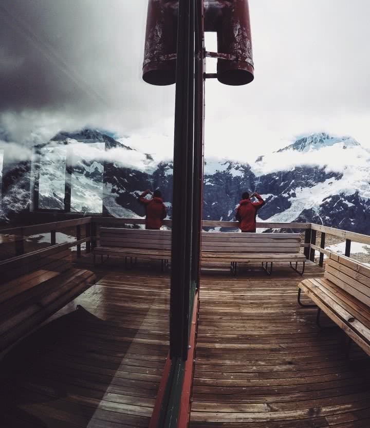 A Mighty View From Mueller Hut (NZ) Mike Pidgeon refelections, mountain hut