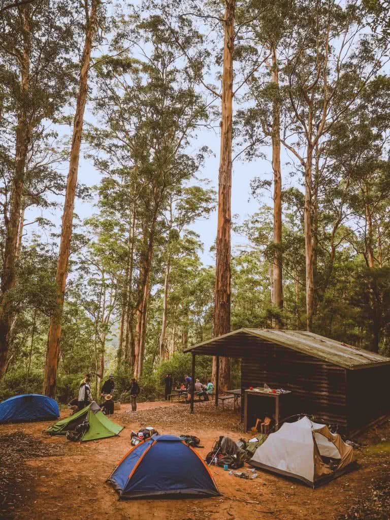 Chris McDiarmid Bibbulmun Track WA Perth camping hut tent