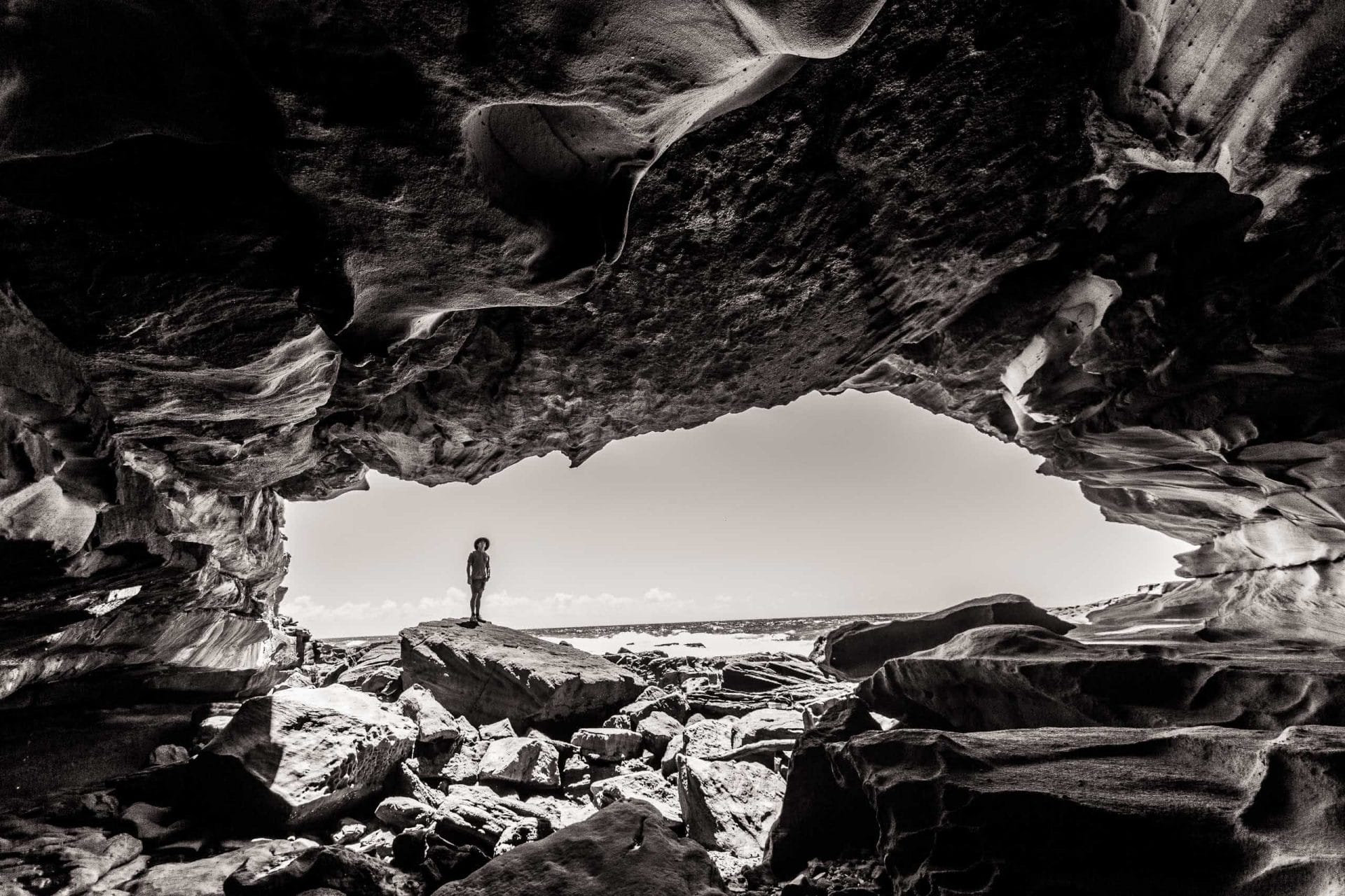 Coastal Hiking in Yuraygir National Park (Northern NSW) Scout Hinchliffe beach cave
