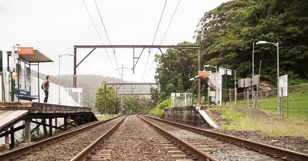 Kariong Brook Falls Wondabyne Station public transport Matt 'n' Kat Pearce train tracks