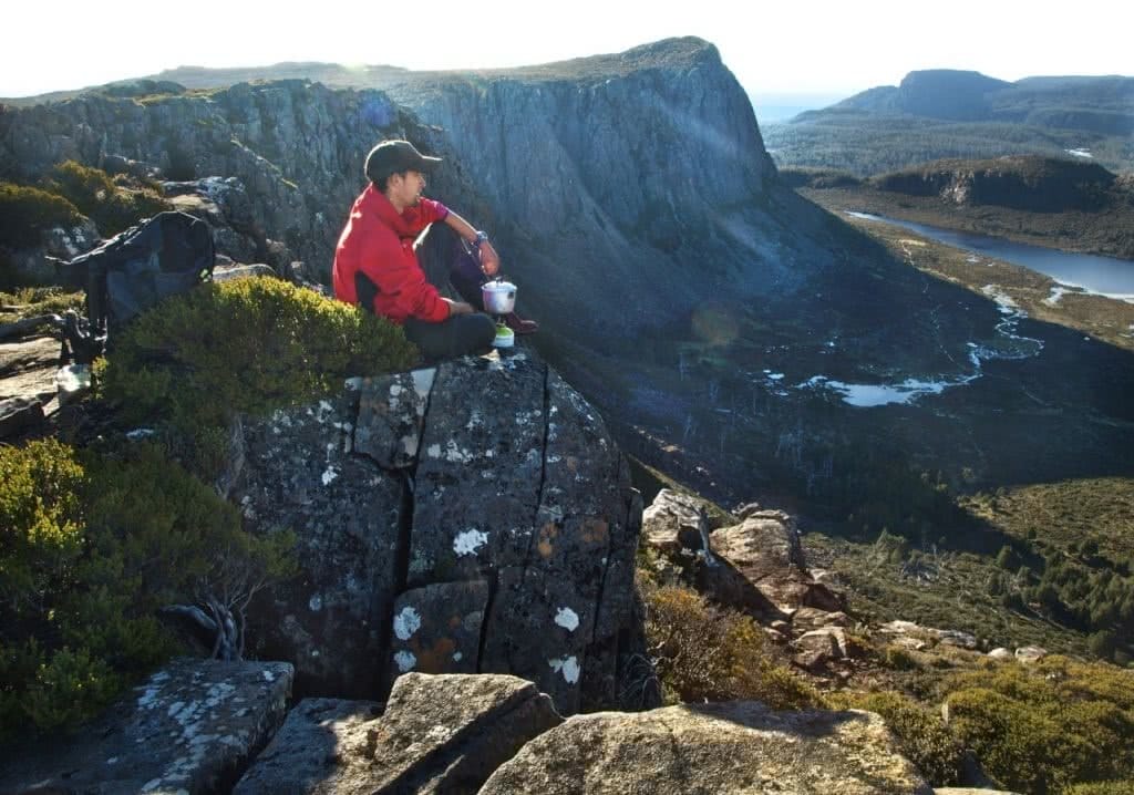 Eat Like A Backcountry King, Joel Johnsson, hiking food, lightweight, cooking, cliff, gas stove, joel