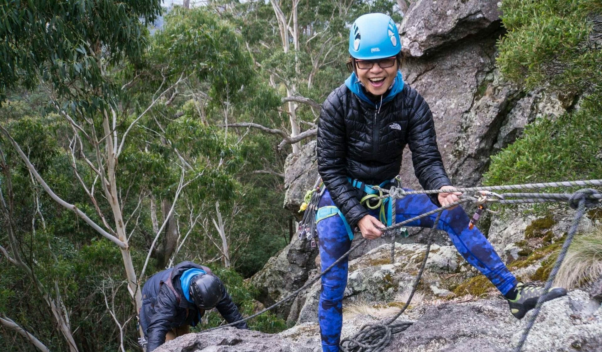 A Day In The Life Of A Climbing Guide Aaron Lowndes rock melbourne climbing school belaying