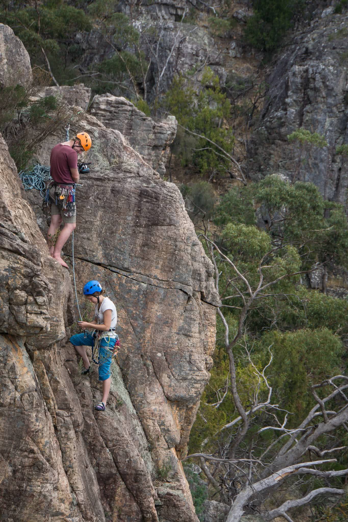 A Day In The Life Of A Climbing Guide Aaron Lowndes rock melbourne climbing school hope