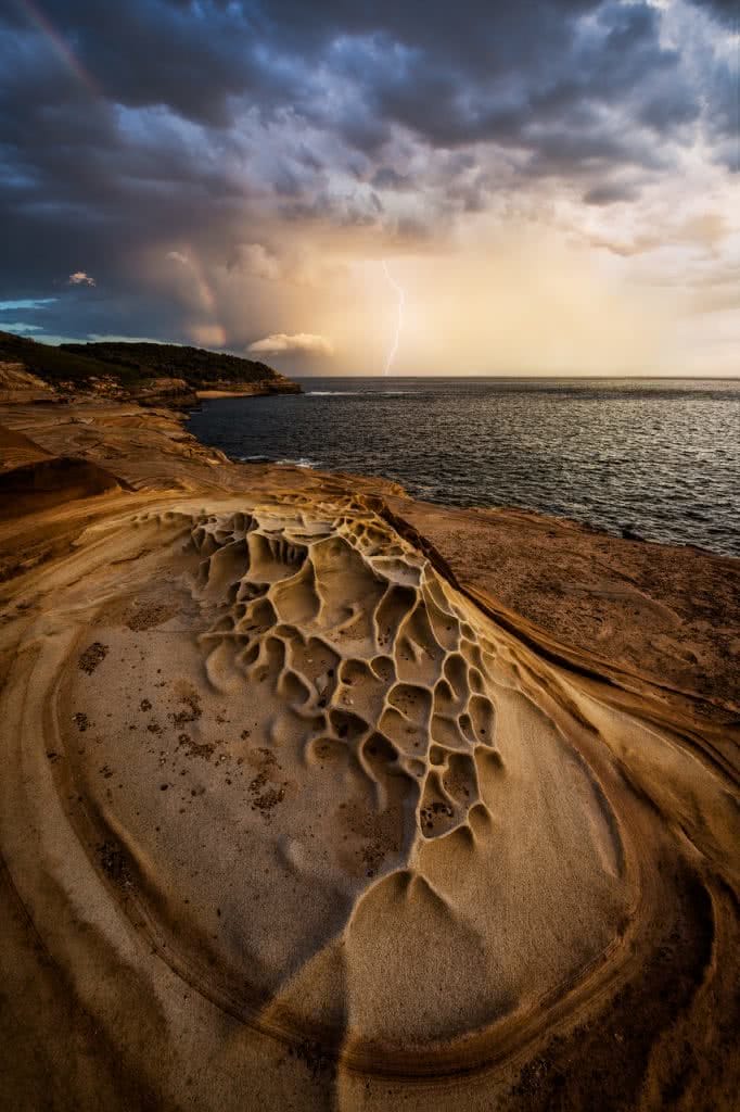 jake anderson adventure photography Putty beach Storm