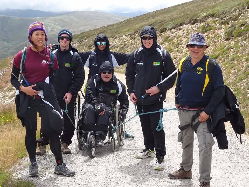 Dalena Pangna Krazy Kosci Klimb Mount Kosciuszko wheelchair disability