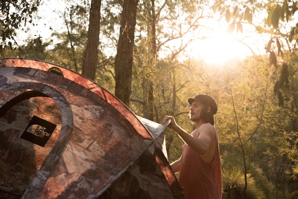 john wolfson, the north face, homestead collection, domey 3, tent setup