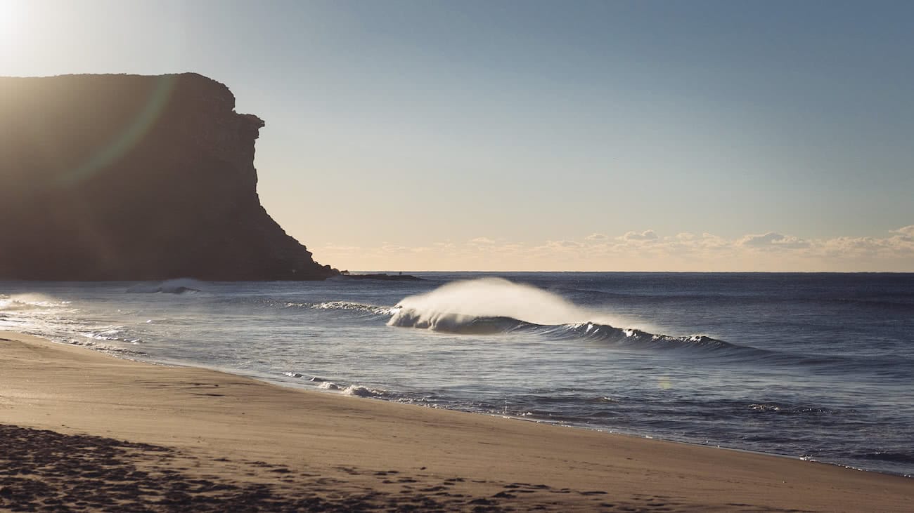 adrian mascenon, the coast track, royal national park, nsw, beach, waves, cliff, hero, bundeena to otford