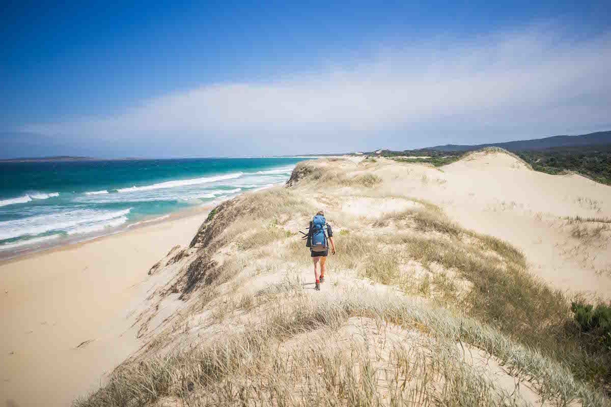 nadgee Wilderness Walk Nadgee Nature Reserve VIC NSW Lachie Thomas, hero, dunes, water, walker, hiker, ocean
