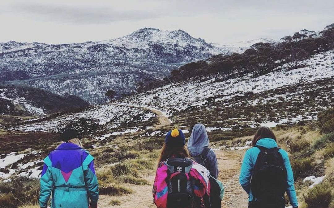 Pilot Wilderness Kosciusko National Park Hikers Tiffany Hulm, hikers, mountains, snow, 80s