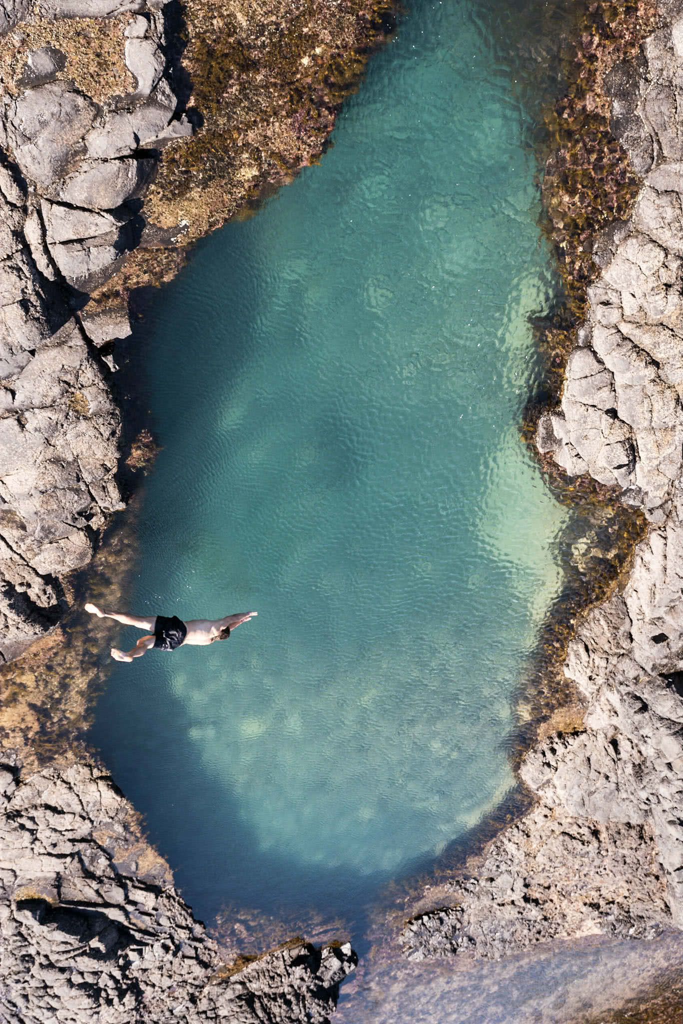Scott Runacorn Summer Sweet Spot Mornington Peninsula Swimming Hole, rock jump, diving, rock pool, wild swimming, hero