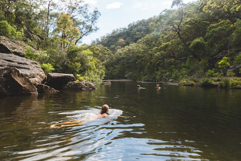 Jonathan Tan Jingga Falls dharawal national park hidden campbelltown swimming hole wild swimming