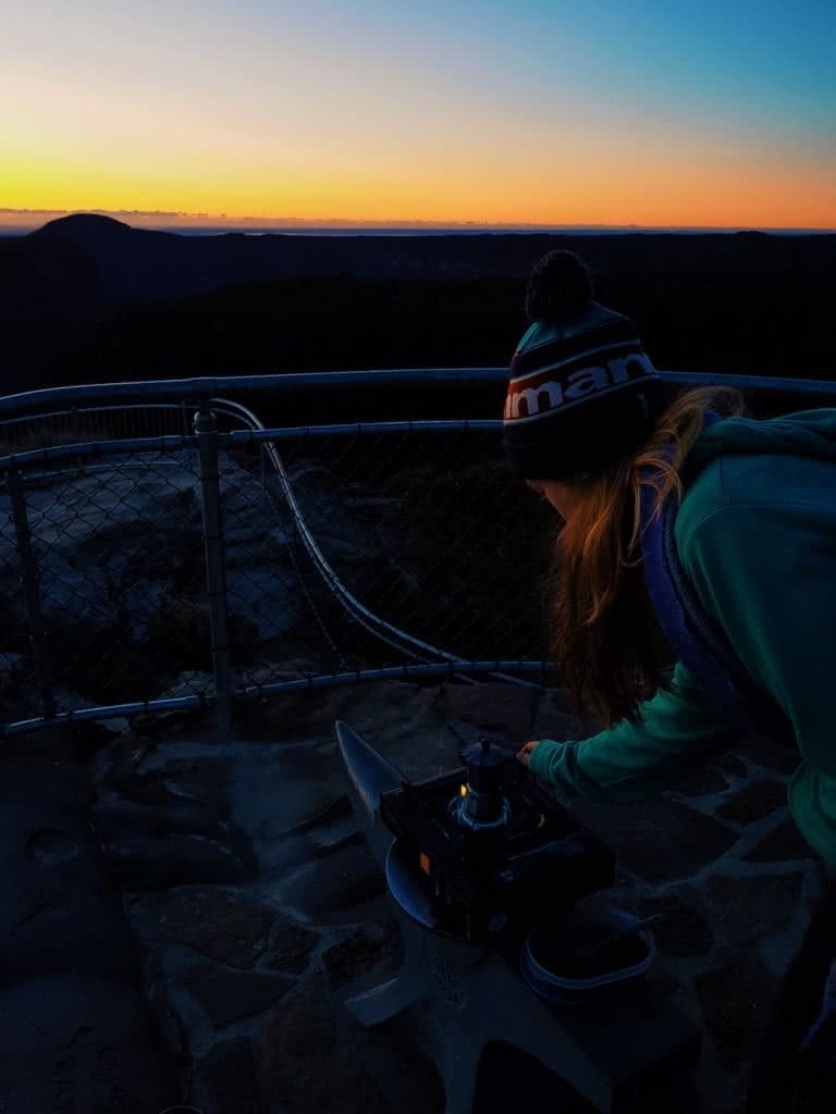 natalie hardbattle, sunrise, coffee, mocha, blue mountains, nsw