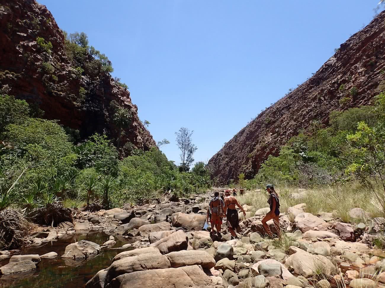 Red Dust // A Journey Along The Gibb River Road (WA) Ashlee Kehoe, creek,, boulders, crew, valley, blue sky