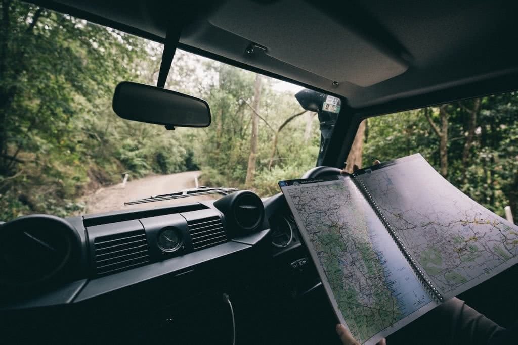 kate miles, How To Prepare Your Car For A Summer Road Trip, map, car, defender, lost?, maybe