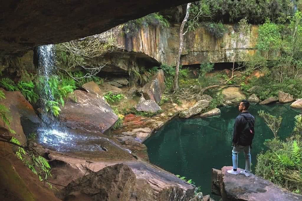 jeremy lam, gledhill falls, northern beaches, north shore, sydney, nsw, waterfall, wild swimming