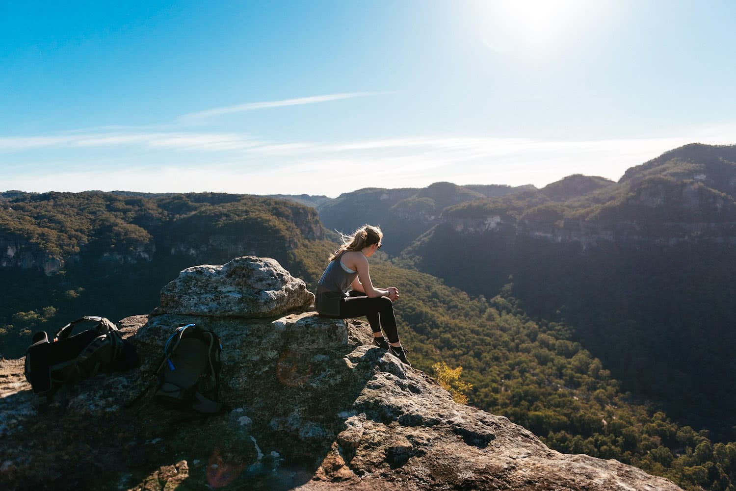 Adrian Mascenon, Mystery Mountain, Newnes, Wolgan Valley, Blue Mountains, NSW, climb, summit, sunrise
