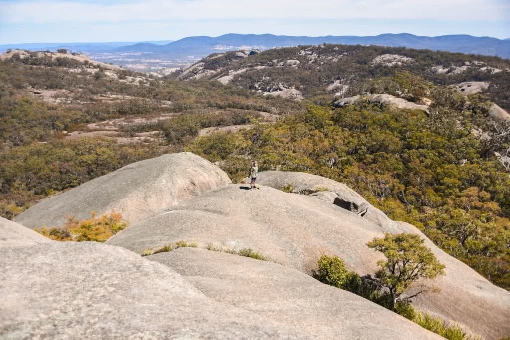 Picnics And Secret Passageways // Mt Norman (QLD), Lisa Owen, WAE_MtNorman_TinyHuman, boulders, rock formation, forest, view, valley