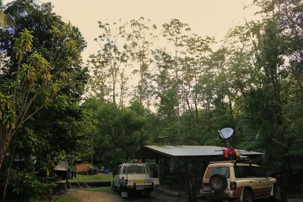 Straight Outta The Seventies // Finch Hatton Gorge (QLD), Jacquie Tapsall, campground, cars, shelter, trees
