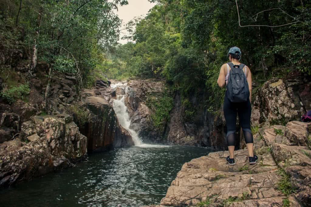 Straight Outta The Seventies // Finch Hatton Gorge (QLD), Jacquie Tapsall, waterfall, hiker, swimming hole