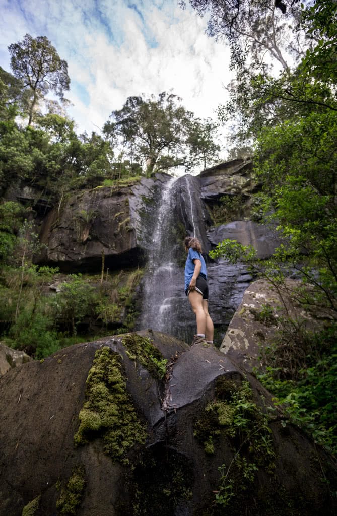 Wet Feet And Waterfalls // Cumberland River Trail (VIC), Isobel Campbell, Upper Kalimna Falls, rock, looking
