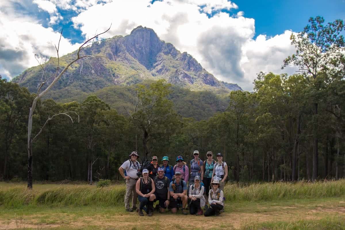 Jacquie Tapsall, hit the road jac, navigation course, wilderness escape, mt barney, south east, queensland, group shot