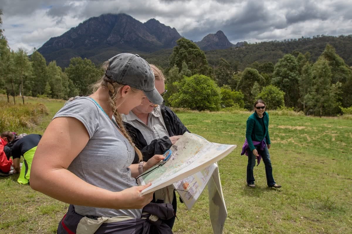Jacquie Tapsall, hit the road jac, navigation course, wilderness escape, mt barney, south east, queensland, reading maps