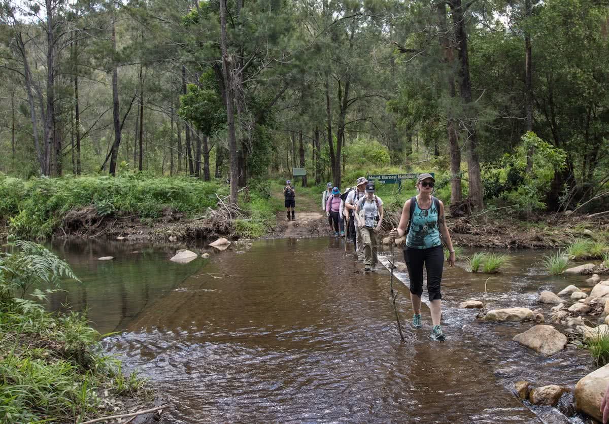 Lost And Found - Why You Should Do A Navigation Course Jacquie Tapsall, hit the road jac, navigation course, wilderness navigation escape, mt barney, south east, queensland, river crossing