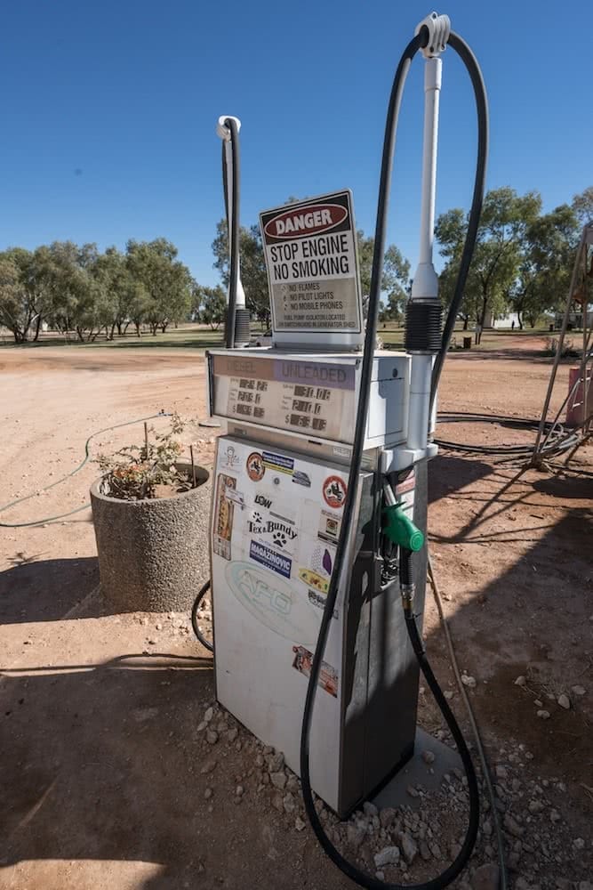 fuel pump, rob mulally, outback way, longest shortcut, outback, red centre