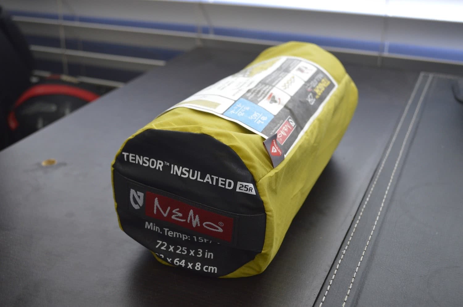 tim ashelford, nemo tensor 25r insulated review, sleeping, air pad, gear, packed