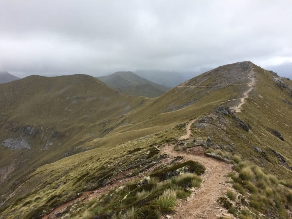 It's A Really Great Walk // Kepler Track (NZ), Nicholas Di Genni, saddle, ridge, track, cloud, mountains, distance
