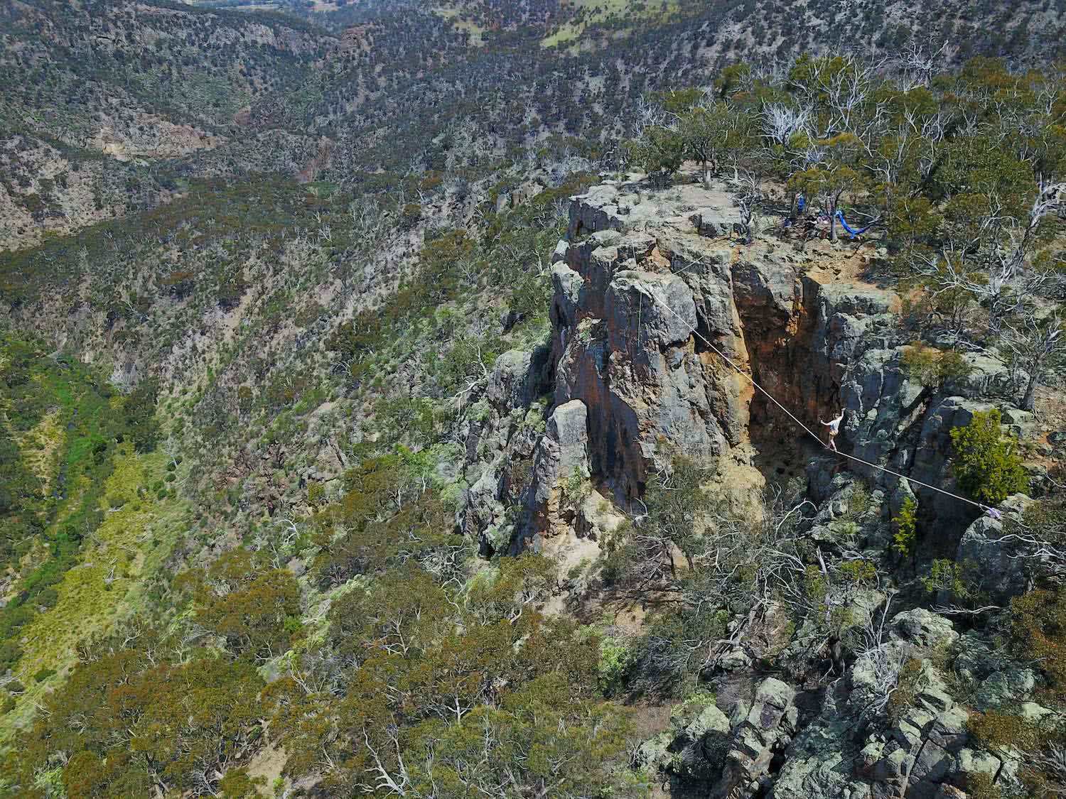 scott runacres, drone shot, werribee gorge, osprey adventure grant