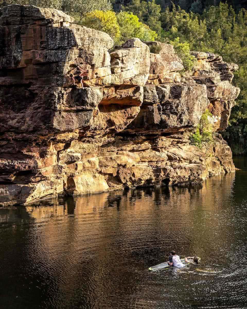 michael evans, deep water solo, types of rock climbing